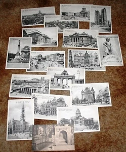 17 x Various Vintage Postacards - Brussels - Unused B&W Postcards - Job Lot - Picture 1 of 3