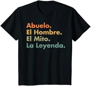 Abuelo El Hombre El Mito La Leyenda Viva Mexico Youth Unisex T-shirt - Picture 1 of 7