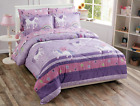 Home Collection Full Size Comforter and Sheet Set Unicorn Castle Rainbow Lavende