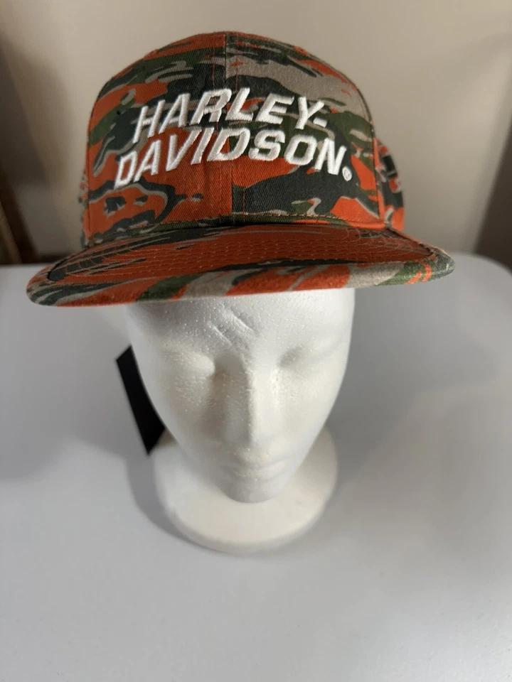 Harley Davidson Camo Adjustable Snapback Cap Mens  97601-24VM - Image 1 of 4