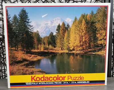 Rompecabezas 1500 PC Kodacolor 24X33" d'Ampezzo Italia 15151 nuevo de colección 1992 sellado Foto 1 de 4