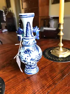 Exceptional Delft 18th C Chinese Export Vase Qian Long Qing - Picture 1 of 4