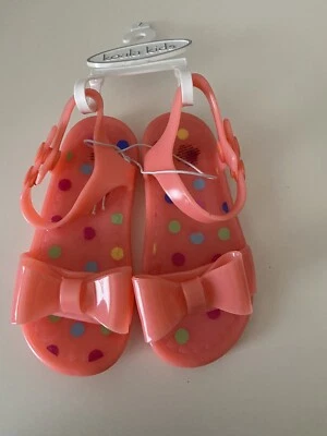 Sandalias de gelatina Koala para niños rosa a lunares con lazo niña 7 nuevas sin etiquetas Foto 1 de 4