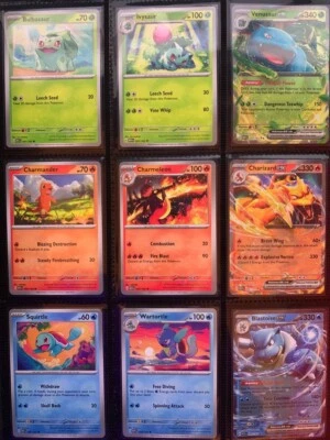 Pokemon 151 TCG - Conjunto completo 165/165 - Todas as 12 cartas EX & HOLO - QUASE PERFEITO/PERFEITO~! - Imagem 1 de 4