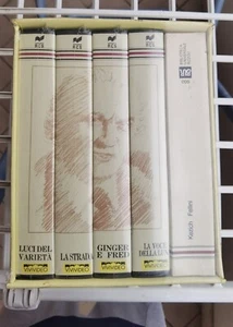 Federico Fellini cofanetto 4 film VHS + libro biografia di Tullio Kezich Rizzoli - Foto 1 di 7
