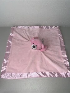 Kids of America 2016 Lovey Teddybär rosa Velours Sicherheit Babydecke 17x17 - Bild 1 von 13