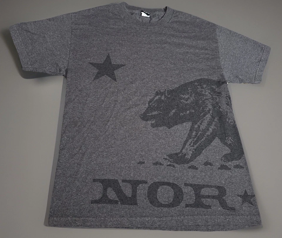 Camiseta De Colección Y2K Nor Cal NorCal Skate Cyber Grunge Gótico Emo Gris Oscuro Grande Foto 1 de 4