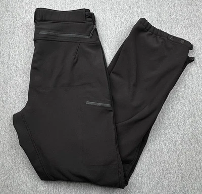 Pantalones Eddie Bauer First Ascent Whittaker forrados de lana negros con cinturón para hombre talla M Foto 1 de 4