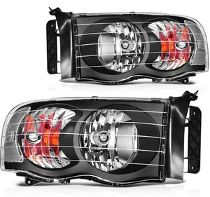 Headlights Assembly Fit For 2003 2004 2005 Dodge Ram 2500 / 3500 55077121AF - Picture 1 of 9