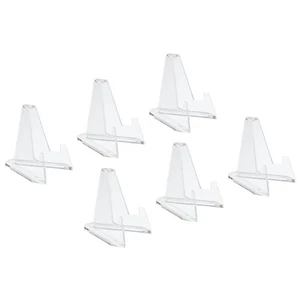 Acrilico Stand Espositori Base Cavalletto Trasparente 2.08" 6pz - Foto 1 di 5