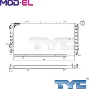 RADIATOR ENGINE COOLING 709-0014-R FOR FIAT DUCATO/Van/Platform/Chassis/Bus 2.5L - Picture 1 of 6
