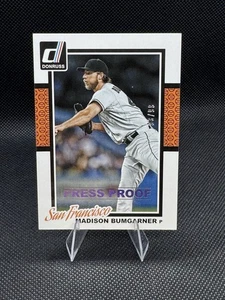 2014 Panini Donruss - Madison Bumgarner #332 Press Proof Gold /99 - Picture 1 of 3