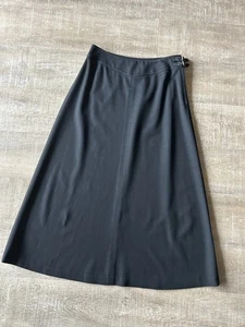 Ralph Lauren Damen 8 lange A-Linien Rock Reitsport Maxi Wolle Vintage 90er Schnallen - Bild 1 von 15