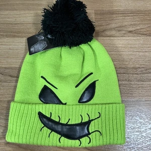 DISNEY Nighare Antes de Navidad - Oogie Boogie Gorro Tejido Verde Pom-Pom Sombrero  - Imagen 1 de 6
