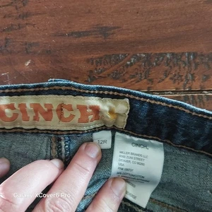 Cinch White Label Denim Bootcut Jeans Boys Size 12R Western Cowboy Adjustable - Picture 1 of 8