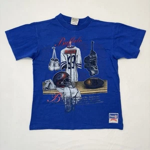 Vintage Nutmeg NFL Herren M Buffalo Bills Single Stitch Kurzarm T-Shirt - Bild 1 von 7
