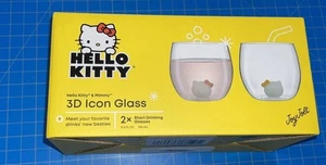 Hello Kitty & Mimmy 3D Icon Shot Glasses Set Of 2 - Picture 1 of 7