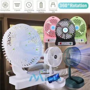 360° Rotation Desk Table Fan Personal USB Air Circulator Quiet Mini Portable Fan - Picture 1 of 63