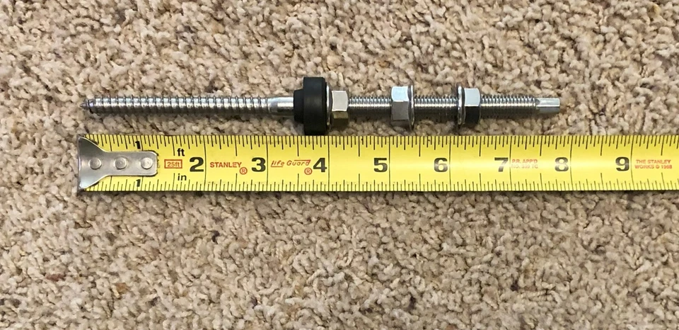 Perno colgante solar 8” x 3/8” acero inoxidable con herrajes - 100 piezas  Foto 1 de 1