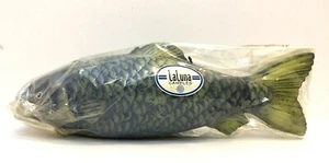 La Luna Candle Realistic Blue-Green Fish Figurine 9" - Picture 1 of 9