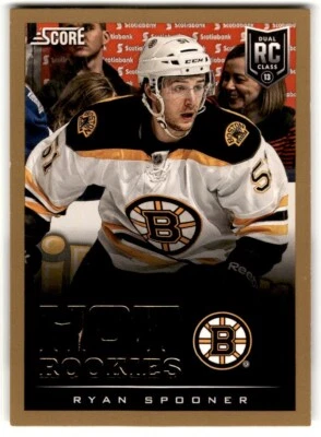 2013-14 Score Gold Ryan Spooner Rookie #607 Boston Bruins - Image 1 of 2