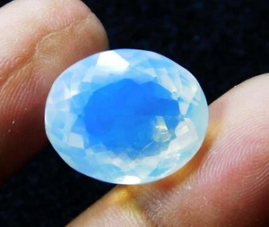 Opale bianco etiope naturale 17,75 ct taglio ovale certificato pietra preziosa sfusa - Foto 1 di 8