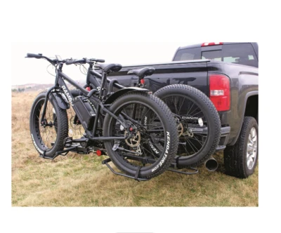 GUIDE GEAR 2 Fat Bike Rack Carrier Vehicle Mount Truck Hitch Heavy Duty Folding w/ Lock