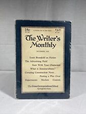 Writer's Monthly December 1928 Louis Bromfield