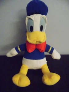 Disney Just Play 12" Donald Duck Plush Stuffed Animal Toy Red Bow Blue Shirt GUC - Picture 1 of 2