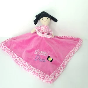 Little Diva Born to Shop Sonajero Lovey Manta de Seguridad Reversible Rosa 14" Tela - Imagen 1 de 5