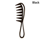 Retro Oil Head Wide Tooth Plastic Comb Detangler Curly Hair Salon Hairdress-Xd