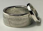 Authentic Morgan Silver Dollar Coin Rings, His - Hers, One Coin-TWO RINGS *READ*