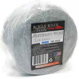 Lana de aluminio (grado FINO) - rollo de 1 libra - por Rogue River Tools. ¡Limpieza suave! - Imagen 1 de 5