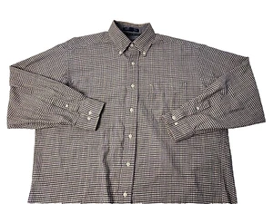 Tommy Hilfiger Shirt Men's 15 1/2 32-33 Long Sleeve Plaid 100% Cotton - Picture 1 of 9