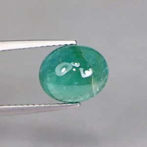 3.20 Cts BEST Grandidierite Oval Cabochon Cut Bluish Green Loose Gemstone - Foto 1 di 3