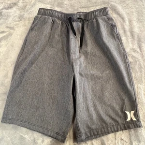 Hurley Shorts Youth Large Athletic Drawstring Boys 12-13 Stretch Polyester - Picture 1 of 12