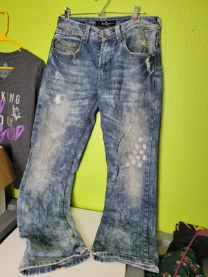Yaso Brand Jeans Mens Distressed Straight Size 31x33 Y2k - Image 1 of 4