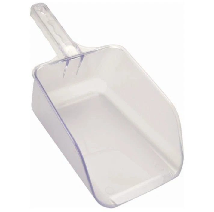 Genware Clear Polycarbonate Scoop Plastic Flat Bottom 64oz - image 1 of 1