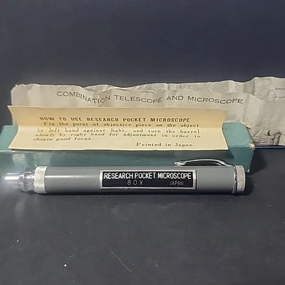 Vintage  Combination Telescope and Research Pocket Microscope, Made in Japan - Image 1 of 4