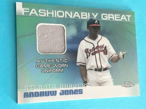 Andruw Jones 2004 Topps Chrome “Fashionably Great” Uniform Card - Picture 1 of 2