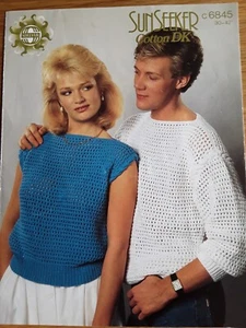 knitting pattern, sweaters, double knitting, size 30 in to 36 inch - Picture 1 of 1