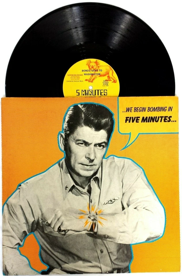 Bonzo Goes To Washington ‎– 5 Minutes 12” Single 1984 Sleeping Bag - SLX 666-13 - Image 1 of 1