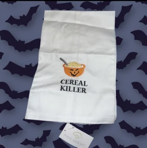 Peking Handicraft Halloween Cereal Killer Kitchen Towel - Picture 1 of 2
