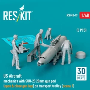 US Aircraft mechanics with SUU-23 20mm gun pod 1/48 Reskit RSF48-0049 - Picture 1 of 1