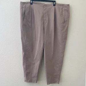 Eileen Fisher Tapered Leg Ankle Jeans Damen Übergröße 28 braun Plissee - Bild 1 von 5