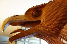 One-of-a-Kind Huge Hand-Carved Head Eagle/Griffin/Gargoyle/Dragon/Grotesque