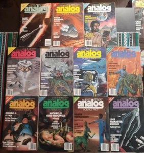 Analog Science Fiction/Science Fact (Astounding) Magazine Lot (11) 1987 Like New - Picture 1 of 2