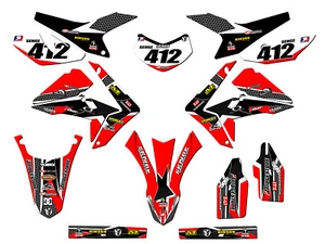 2012-2020 CRF 250 L PODIUM Red Senge Graphics Kit Compatible with Honda - Picture 1 of 10