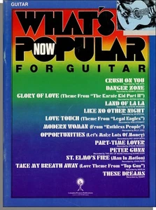 Cancionero de guitarra What's Popular Now - 1986! Éxitos! Zona de peligro, amante a tiempo parcial - Imagen 1 de 2