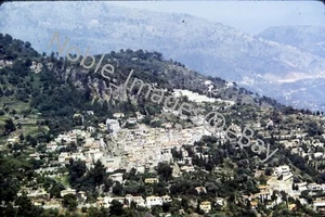 1971 Scenic Aerial City View Roquebrune Kodachrome 35mm Slide - Picture 1 of 2
